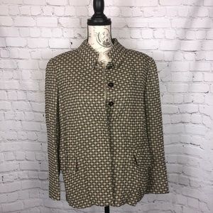 Giorgio Armani Le Collezioni Tan Brown Blazer